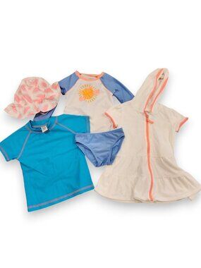 3T Girls Toddler Swimsuit UPF 50+ Summer Lot